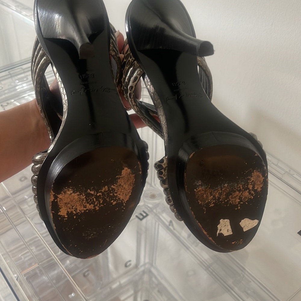 Elizabeth And James E-Star Python Heels - image 4